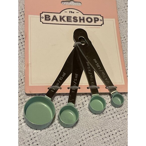 Master Class Measuring Spoons Set 4PC, Mint Green - Picture 1 of 3